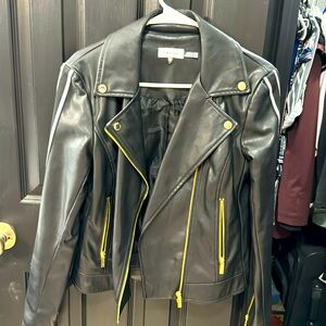 Faux leather jacket